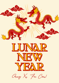 Happy Lunar New Year Poster Image Preview