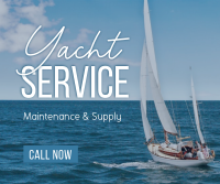 Yacht Maintenance Service Facebook Post Design