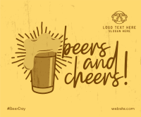 Cheers and Beers Facebook Post Design
