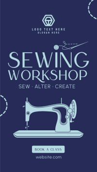 Sewing Workshop Instagram Reel Preview