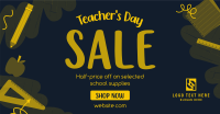 Supplies Sale for Teachers Facebook Ad Design