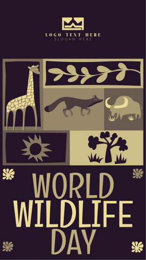 Paper Cutout World Wildlife Day Facebook story Image Preview