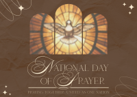 Elegant Day of Prayer Postcard Image Preview