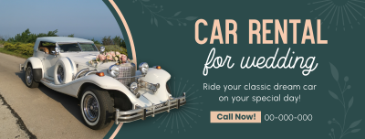 Classic Car Rental Facebook cover Image Preview