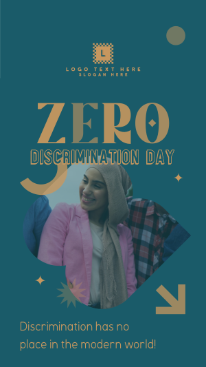 Zero Discrimination Diversity Instagram story Image Preview