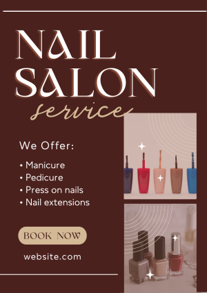 Boho Nail Salon Flyer Image Preview