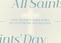 All Saints' Day Quote Postcard Image Preview