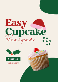 Christmas Cupcake Recipes Poster Image Preview