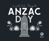 Remembering Anzac Day Facebook Post Design
