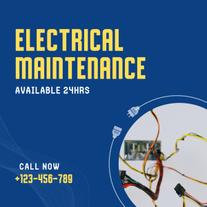 Electrical Maintenance Service Instagram post Image Preview