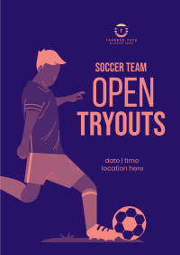 Soccer Tryouts Poster Image Preview