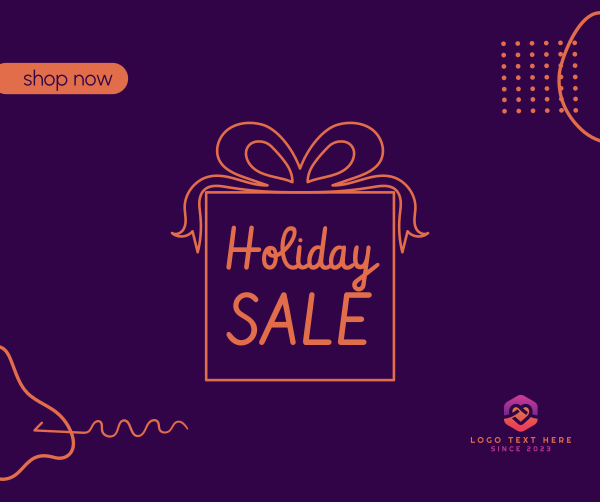 Holiday Sale Facebook Post Design Image Preview