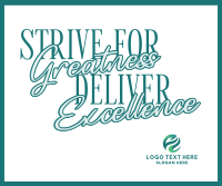 Greatness and Excellence Facebook Post Design
