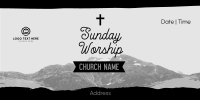 Church Sunday Worship Twitter post Image Preview