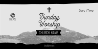 Church Sunday Worship Twitter Post Image Preview