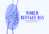 We Celebrate all Refugees Postcard Design