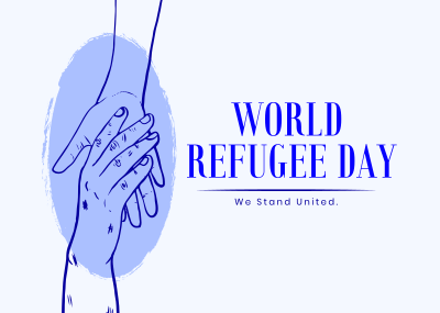 We Celebrate all Refugees Postcard Image Preview