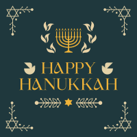 Hanukkah Menorah Ornament Instagram post Image Preview