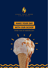 Ice Cream Scoop Poster Design