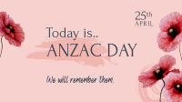 Anzac Day Message Facebook Event Cover Design