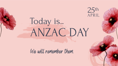 Anzac Day Message Facebook event cover Image Preview
