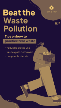 Beat Waste Pollution Instagram Story Design