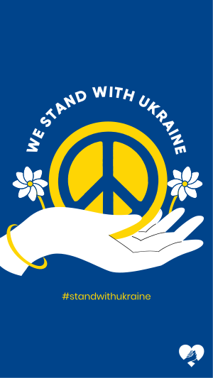 Ukraine Peace Hand Instagram story Image Preview