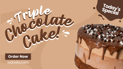 Triple Chocolate Cake Facebook event cover Image Preview