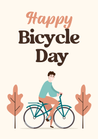 Chilling in Bike Poster Design