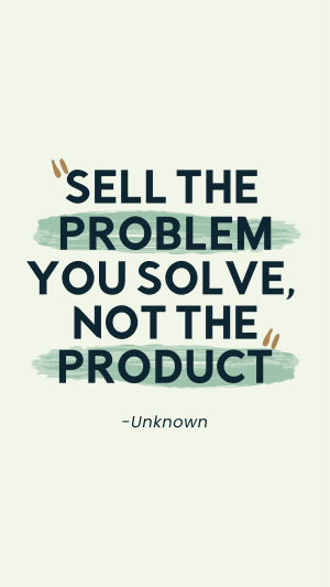 Sell the Problem Instagram story Image Preview