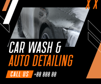 Car Wash Auto detailing Service Facebook Post Design