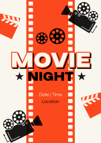Movie Marathon Night Poster Image Preview