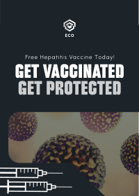 Simple Hepatitis Vaccine Awareness Flyer Image Preview