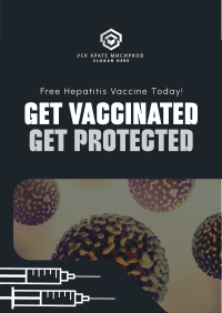 Simple Hepatitis Vaccine Awareness Flyer Image Preview