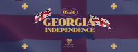 Georgia Independence Day Celebration Facebook cover Image Preview