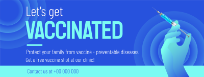 Let's Get Vaccinated Facebook cover Image Preview