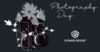 Old Camera and Flowers Facebook Ad Design