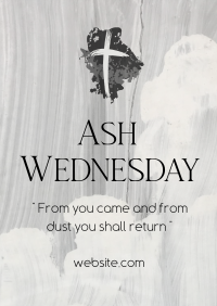 Ash Wednesday Celebration Poster Design