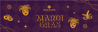 Mardi Gras Masquerade Twitter Header Image Preview