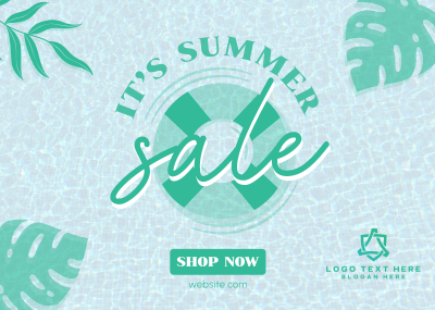 Summertime Sale Postcard Image Preview