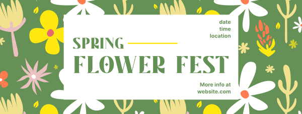 Flower Fest Facebook Cover Design Image Preview