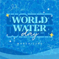 Quirky World Water Day Instagram Post Design