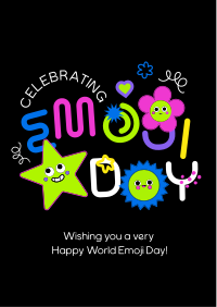 Celebrate Emojis Flyer Design
