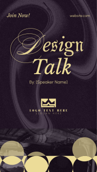 Modern Design Talk TikTok video Image Preview