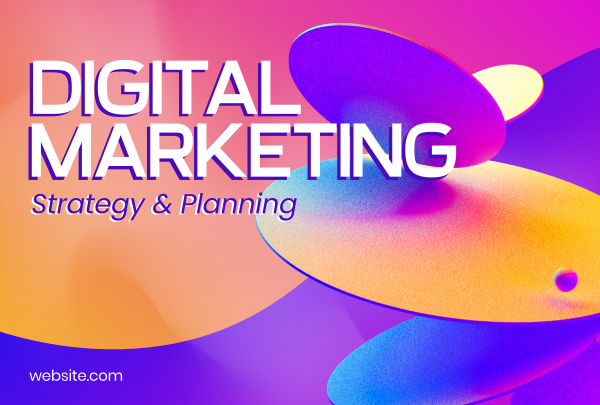 Digital Marketing Strategy Pinterest Cover Design