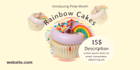 Pride Rainbow Cupcake Twitter post Image Preview