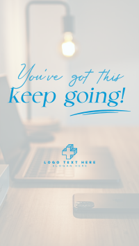 Keep Going Motivational Quote Facebook Story Design