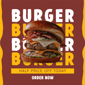 Free Burger Special Instagram post Image Preview