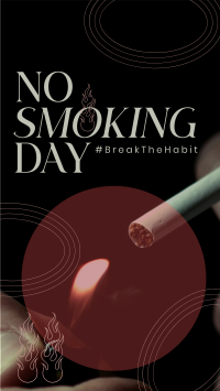 Modern No Smoking Day YouTube Short Design