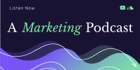 Marketing Professional Podcast Twitter Post Design
